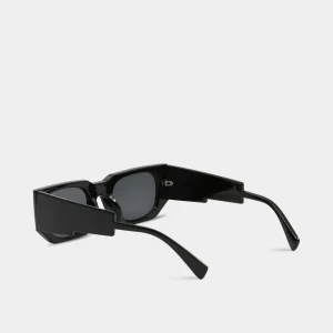 Obsidian Flash Men’s Black Mono Sunglasses