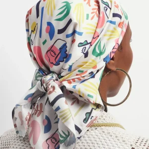 Unisex Vibrant Patterned Travel Scarf