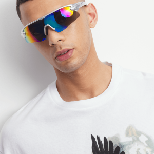 Chrome Surge Unisex Silver Sport Sunglasses