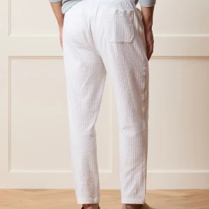 Knit Seersucker Pants – Alabaster White