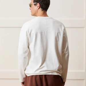 Vintage-Inspired Heavyweight Long Sleeve Tee – Alabaster Cream