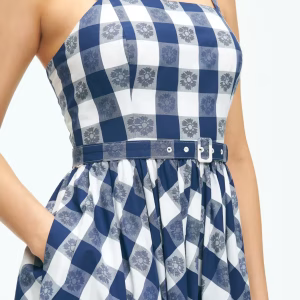 Timeless Cotton Gingham Check Dress