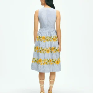 Sunflower Embroidered Classic Dress