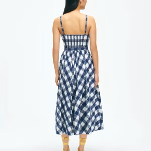 Timeless Cotton Gingham Check Dress